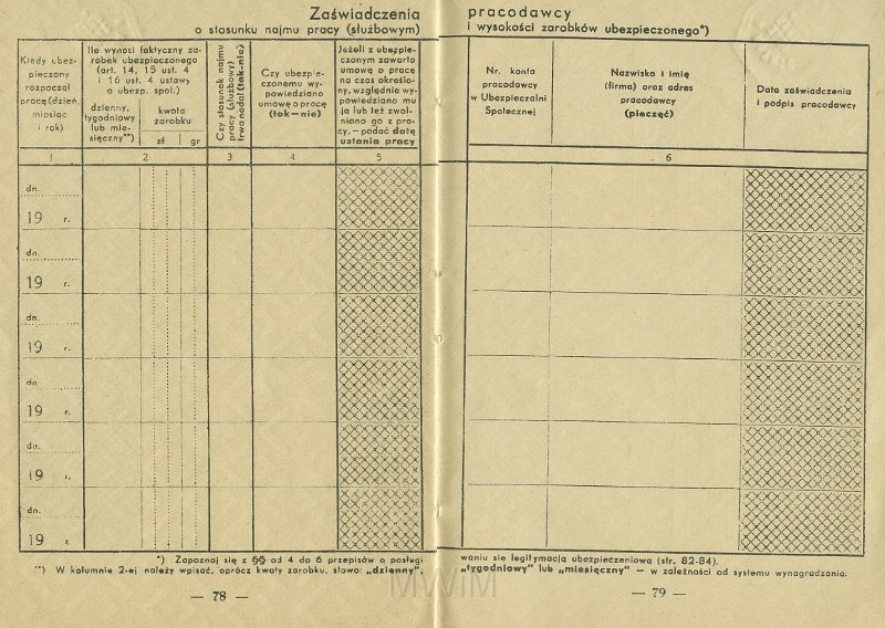 KKE 5431-42.jpg - Dok. Legitymacja ubezpieczeniowa. Legitymacja wydana przez Ubezpieczenia Społeczne w Wilnie dla Michała Katkowskiego (ur. w Taboryszkach), Wilno, 4 IV 1936 r.